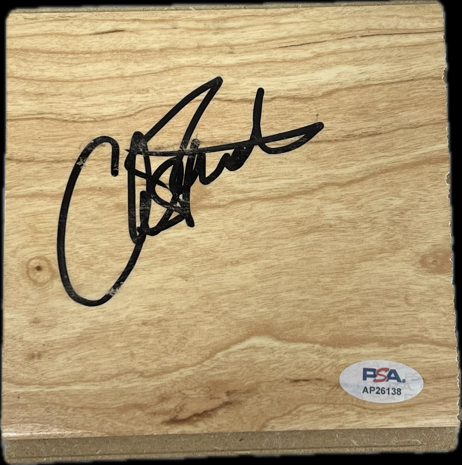 Chris Finch Autographed Signed Minnesota Timberwolves Floorboard PSA 