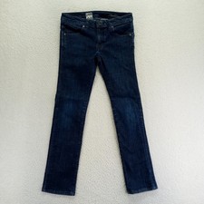 Volcom Juniors Jeans Size 28 Dark Wash Straight Leg Denim Pants