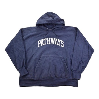 Vintage 1990s Pathways MV Sport - Pro Weave Graphic Hoodie Men's 2XL