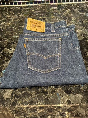 Levi’s 517 vintage anni 90 RELAXED arancione tab lavaggio medio uomo 34/34 made in USA COME NUOVO - Foto 10 di 10