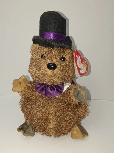 Nwt Ty Beanie Babies Punxsutawney Phil 2006 Beanie Baby Vintage Stuffed Animal