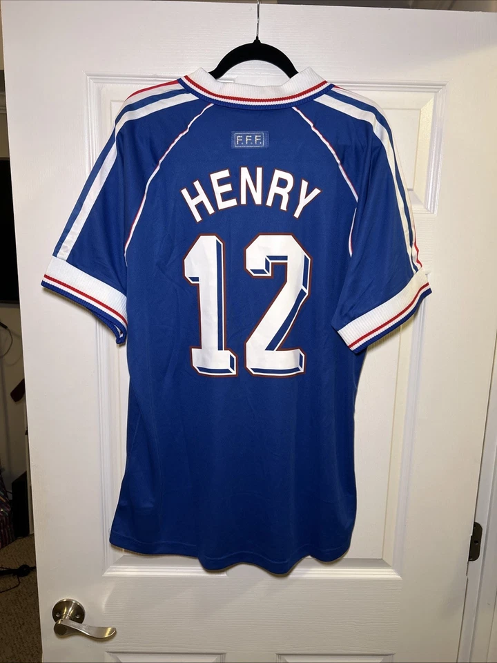 Equipo local Copa Mundial Francia 1998 talla 2XL Henry #12 Foto 4 de 4