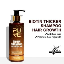 Pure Biotin Shampoo Hair Growth Thicker Fuller Hair Loss Treatment For Men Women
