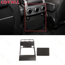 For Discovery SHE 17-2020 ABS Carbon Fiber Rear Seat Air Outlet Anti-Kick Panel