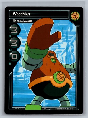 MegaMan NT Warrior TCG WoodMan Natural Leader #3 C 4 CCG Mega Man
