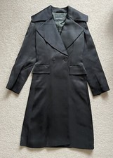 Giorgio Armani Women’s Black Satin Trench Coat It 40