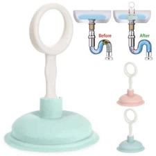 Kitchen Bathroom Small Plunger Unclogging Sink Drain Blaster Cleaner Shower Tub