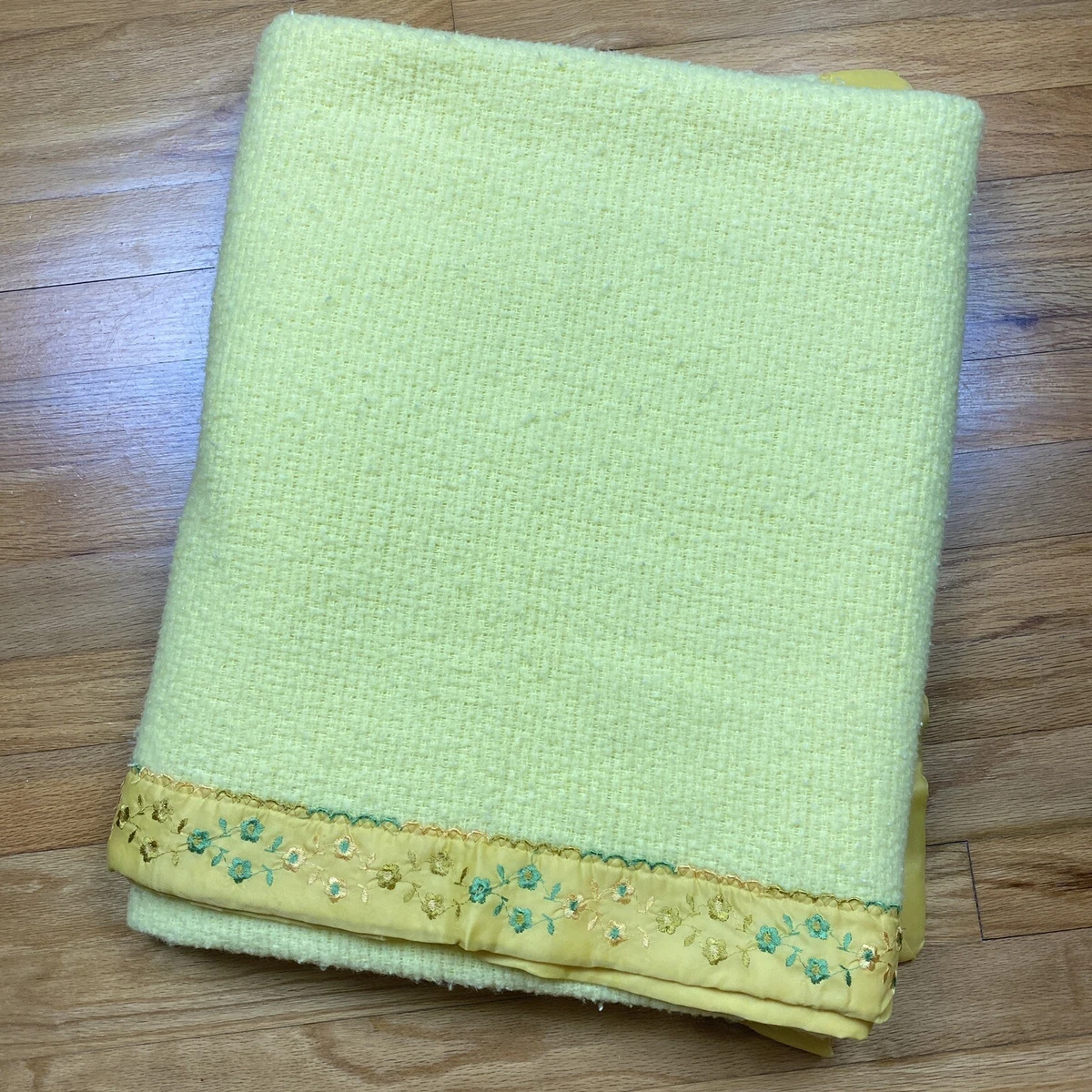 Acrylic blanket online with satin binding