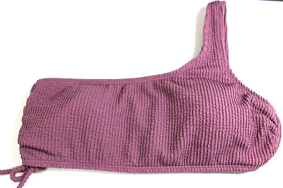 SALT+COVE Ribbed Bikini Swim Top Size L Mauve Pink Retail $19.99