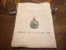 David Yurman Albion 585 14k Gold & 925 Sterling Silver Pendant/Enhancer