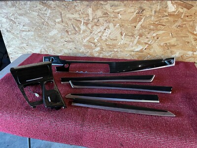 BMW F10 FINE-WOOD FINELINE TRIM ANTHRACITE DASHBOARD DOOR MOLDING SET OEM 84K /B