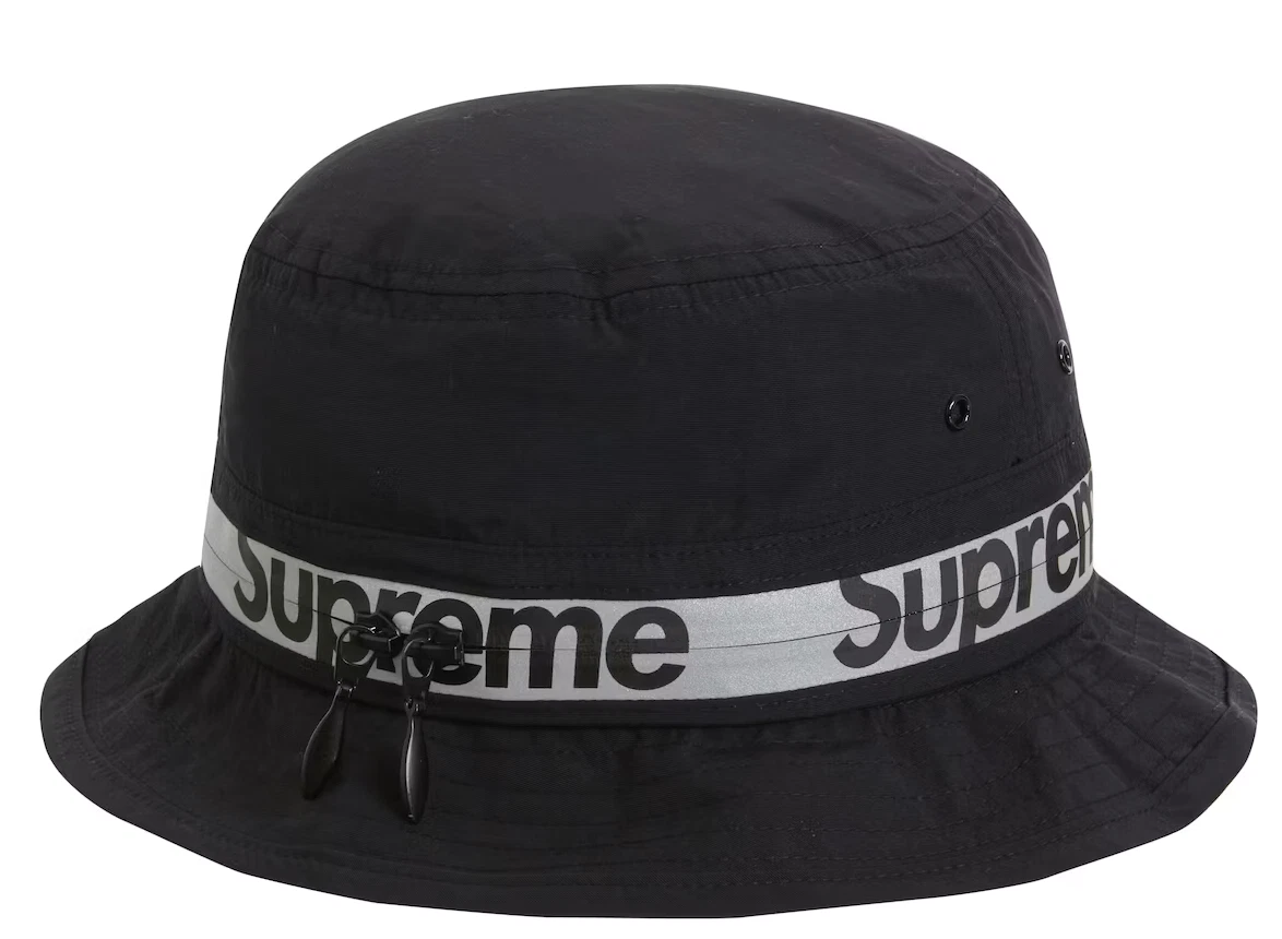 SUPREME 2021 SS REFLECTIVE ZIP CRUSHER HAT BLACK M/L OG ALL BRAND NEW IN HAND