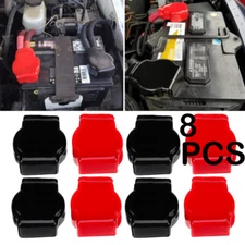 8x Battery Terminal Covers Positive Negative Top Post Cover For Car Mot US