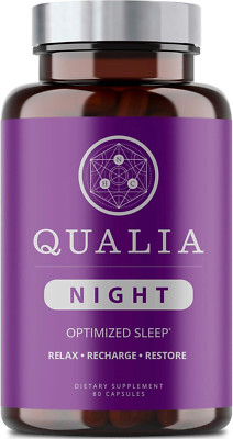 Qualia Night Sleep Aid | Non-Habit Forming | Science-Backed Supplement for Deep