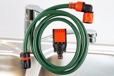 Versatile Kitchen Tap Connector Kit with Garden Hose and Connectors!