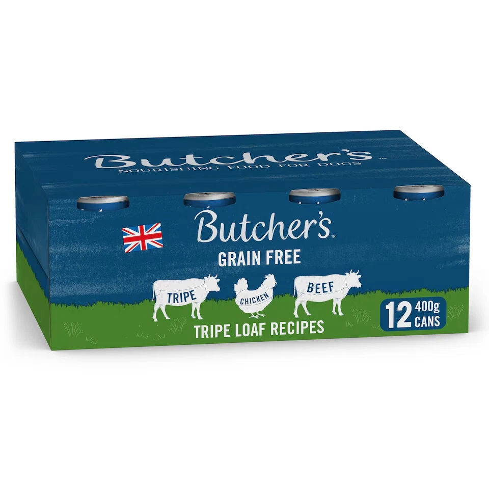 Butcher's Tripe Loaf Dog Food Tins 24 X 400g- Delicious Dog Food Can