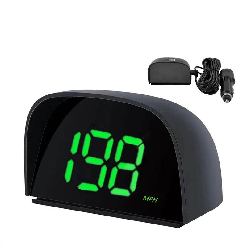 Universal Coche MPH HUD 5V Head Up Display Digital Velocímetro Encendedor de Cigarrillos Foto 2 de 4