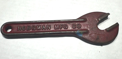 Hodgman Fireman Hydrant Open Ended Wrench - 1 Inch Opening -   9'' Rare Vintage