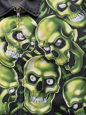 Supreme Skull Pile Work Jacket SS18 | XL | Liquid Blue | Supreme