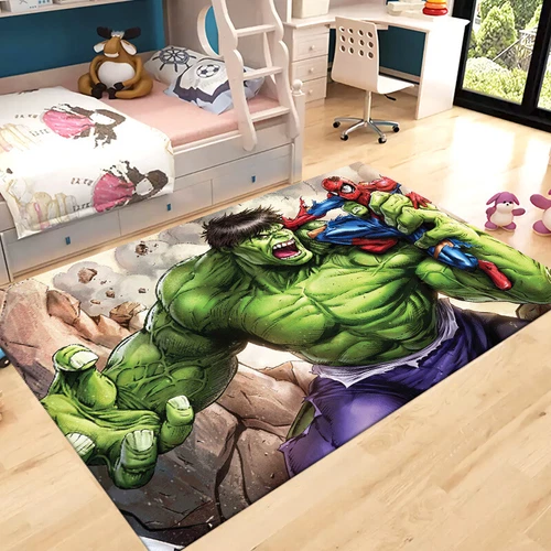 Alfombra 3D Marvel Hulk alfombra infantil niño alfombrilla moderna alfombrilla de puerta - Imagen 4 de 16