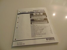 Yamaha Portatone PSR-640 PSR-740 Tastiera Servizio Riparazione Officina Manuale Schema