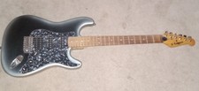 Vintage 80s-90s Electric Guitar Lotus Strat Silverburst Nice Solid Wood Locking