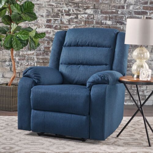 Contemporary Fabric Waterfall Back Power Recliner - Picture 1 of 14