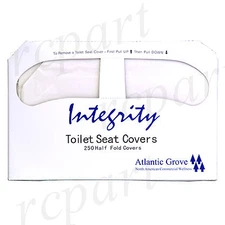 New Toilet Seat Covers Disposable Half-Fold 2 Packs of 250 each 