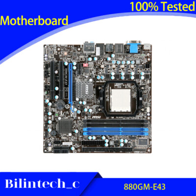 FOR MSI 880GM-E43 AM3+ 880 Motherboard Supports AM3/AM3+ 880G DDR3 VGA+DVI+