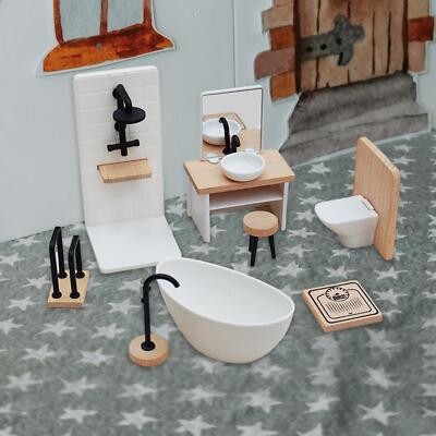 Sharplace Miniatur Toilette Für Puppenhaus 1:12 - Realistisches Badezimmer Möbel Spielzeug