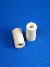2 - Elforyn Ivory Colored Pool Cue Tube Ferrule Material .250" i.d. x 1.00" Long