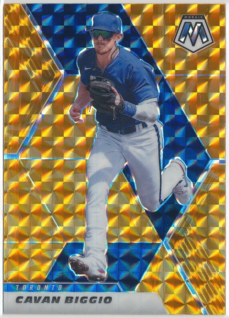 2021 Panini Mosaic - Cavan Biggio - Toronto Blue Jays - REACTIVE ORANGE - #191