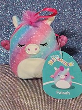 Squishmallows Christmas Holiday Plush Ornament 4" Faisah the Pegasus NWT