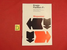 Wegweiser Krupp-Pavillon F Sanitär der Heizungsausstellung