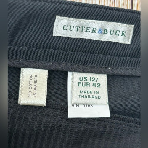 Cutter & Buck Womens Black Golf Shorts Size 12 Side Pockets High Rise Cotton - Bild 5 von 5