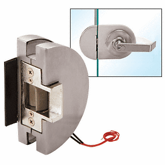 CRL LHE1BS Fail Safe Lever Lock Glass Keepers Electric Strike Stainless - Picture 2 of 3