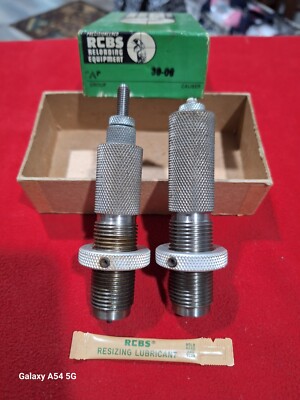 RCBS 30-06 Dies From 1966 Full Length Sizing Group A Steel In Original Green Box