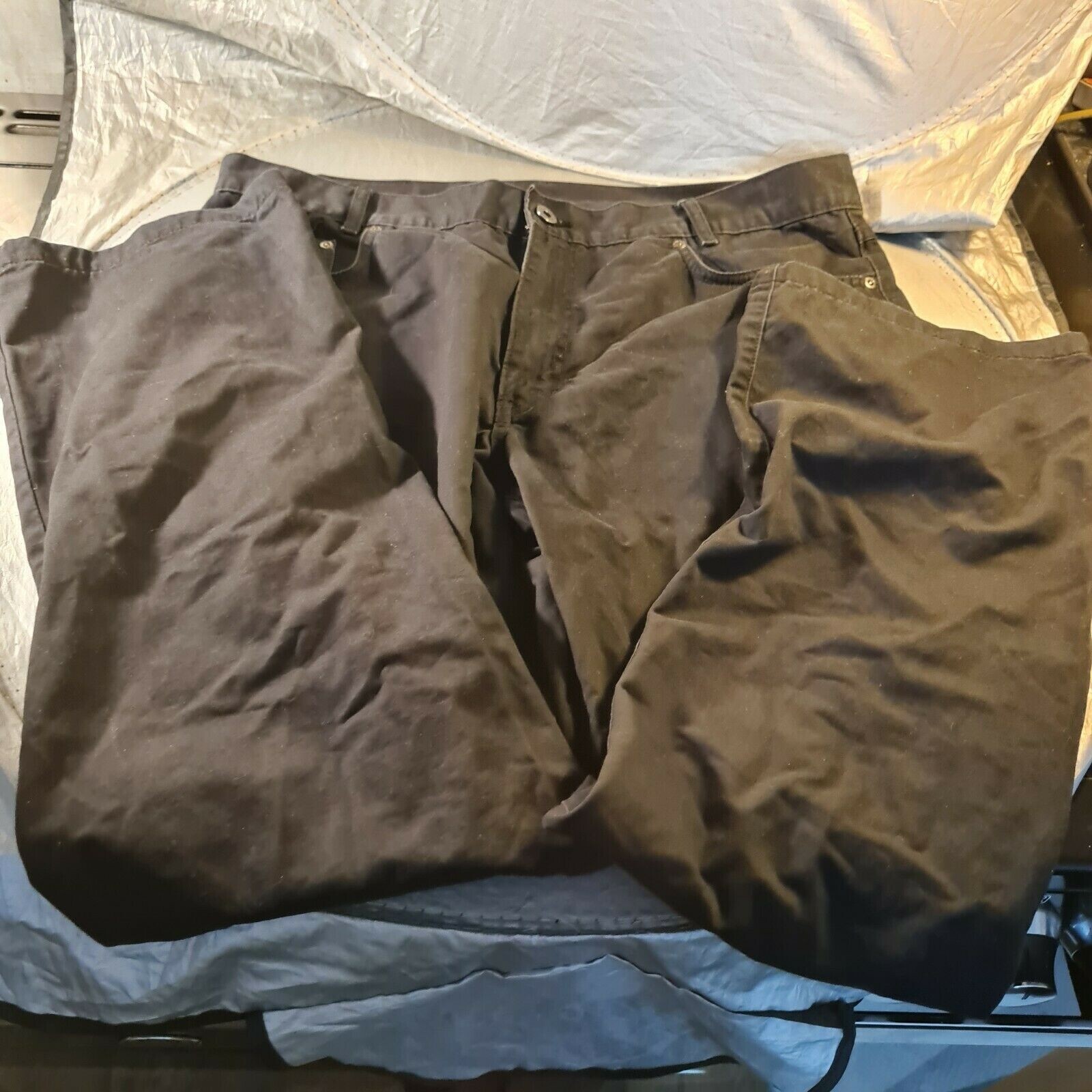 JEANS YVES SAINT LAURENT COTONE NERO 36 X 32 GAMBA DRITTA