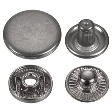 60 Juegos de Botones de Presión 15mm para Canvas, Metal Snap Fastener para Gun