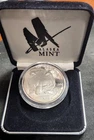 1994 Alaska Mint State Medallion 1 Oz Proof Silver Art Grizzly Bear Fish No COA