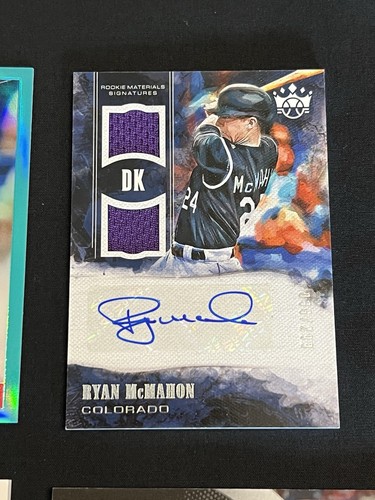 (4) 2018 RYAN McMAHON PANINI ROOKIE AUTO LOT YANKEES ROCKIES /99 /299 IMMACULATE - Picture 3 of 11