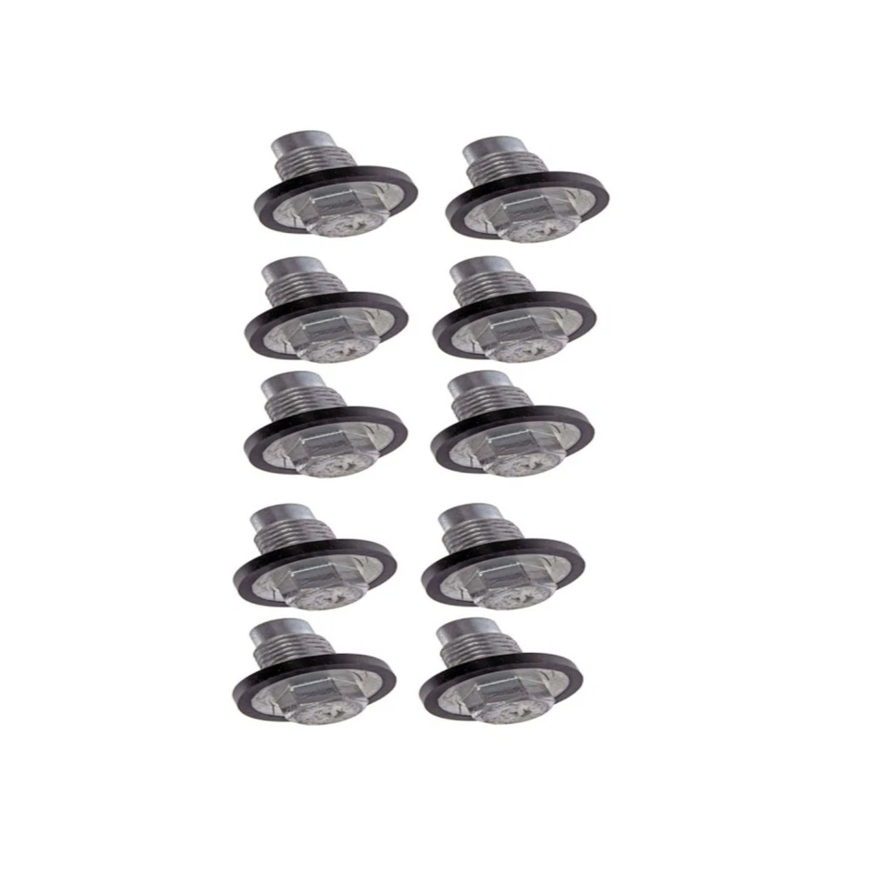 For Mitsubishi Raider 2006-2009 Engine Oil Drain Plugs 10 Pieces 5.8 Bolt Grade - Image 3 of 4