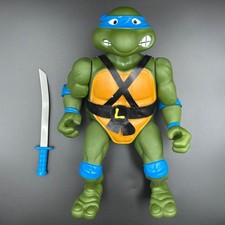 Giant Size Leonardo TMNT Ninja Turtles 13" Action Figure 1989 Playmates Vintage