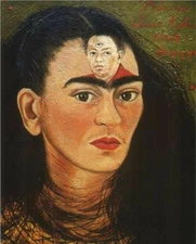 1949 Diego and I, by Frida Kahlo 16"X20" GLOSSY POSTER PRINT