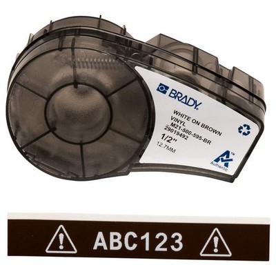 BRADY M21-500-595-BR Label Tape Cartridge,Permanent Printer 20XW88