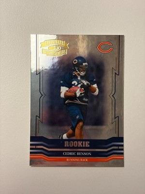 2004 Donruss Playoff Throwback Threads Cedric Benson #151 SN /999 (RC) [Foil]