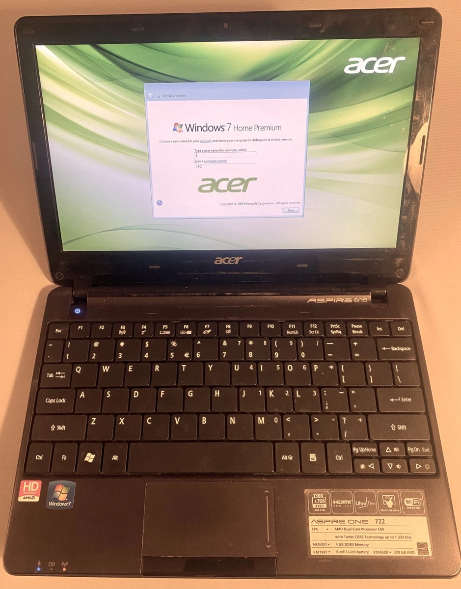 Acer Aspire One 722 PC Notebooks/Laptops for Sale | Shop New