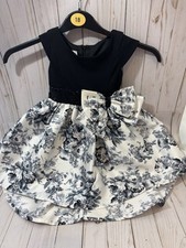 Bonnie Jean 3t Girl Formal Black And Floral High-Low Holiday/photo/wedding Dress