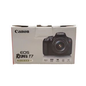 Canon EOS Rebel T7 DSLR Camera + EF-S 18-55mm DC III Lens Kit Wi-Fi NFC 2727C003