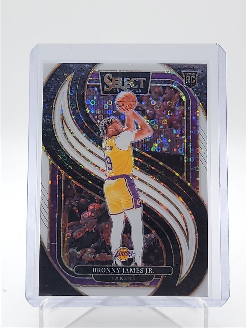 BRONNY JAMES JR. 2024-25 SELECT PREMIER LEVEL ROOKIE WHITE DISCO RC /75 Q4427